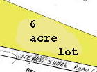 Shetch showing 6 acre parcel.