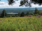 Looking southeast towards Cains Pond and the Baddeck River.