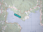 A map of the Lake Ainslie area, the arrow highlights the location of the property.
