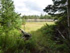 On southern side of brook looking out from land.