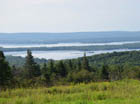 Looking south toward the Bras d'Or Lakes and Nyanza Bay.