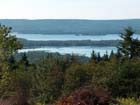 Looking south to the Baddeck River estuary and Nyanza Bay.