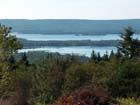 Looking south to the Baddeck River estuary and Nyanza Bay.