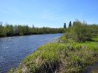 A view up River Inhabitants from the property's southern boundary. The property is located on the right in this photo.