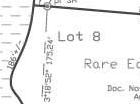 Survey plan showing dimensions and area of the property.