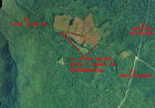 aerial photo showing land being sold.